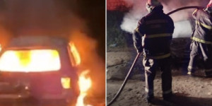Mulher acusa ex-companheiro de atear fogo no carro e diz que ele mora em Barbalha