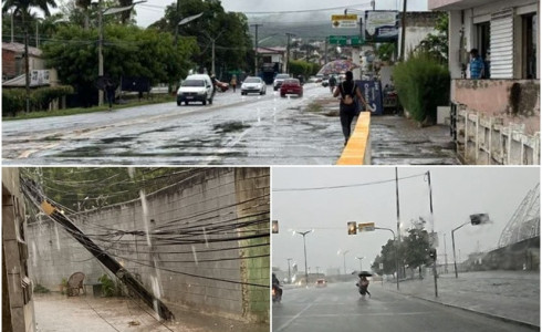 Chuva de 109 milímetros alaga ruas, derruba árvores e postes em Fortaleza