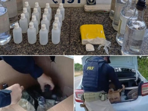 Motorista de app é preso com garrafas de lança-perfume e cocaína na Grande Fortaleza