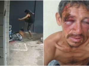 Homem em situação de rua é espancado com tapas e pisões em Fortaleza