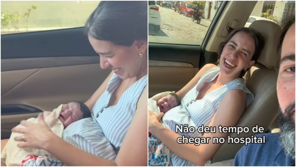 'Sou obstetra e fiz meu próprio parto': Médica dá à luz dentro de carro a caminho do hospital no Ceará; vídeo