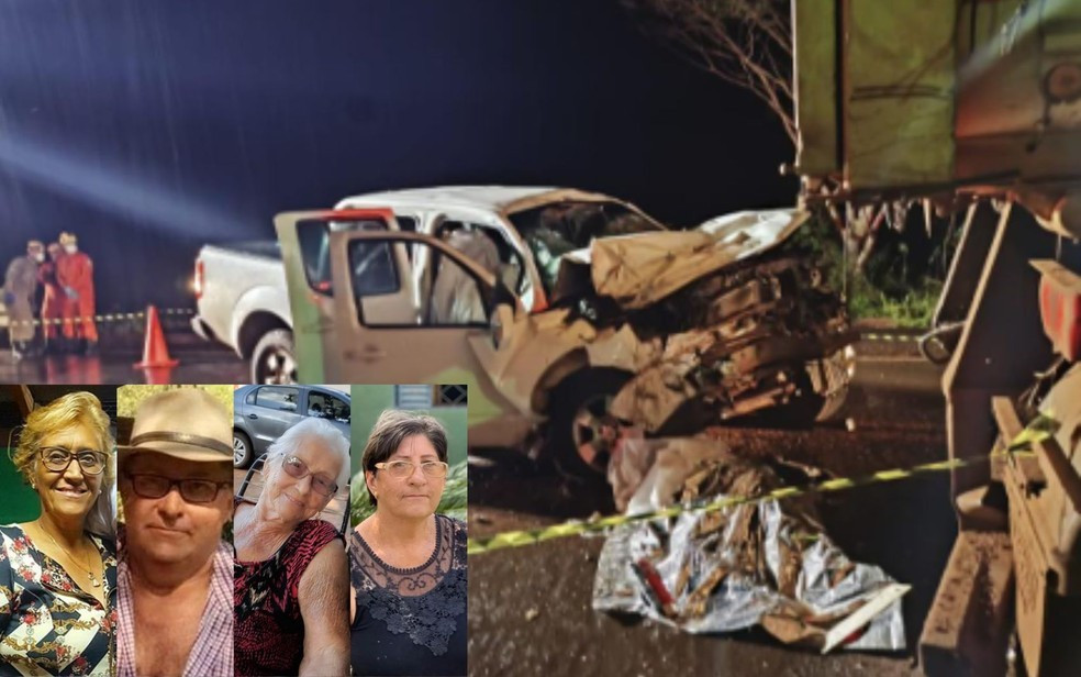 Quatro pessoas da mesma família morrem em acidente na GO-164