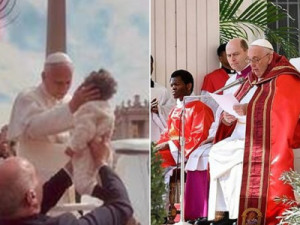 Bebê cearense recebe bênção de Papa Leão XIV após missa de Domingo de Ramos no Vaticano