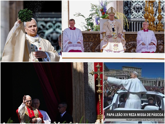 Papa Leão XIV manda mensagem em português em missa de Páscoa no Vaticano