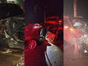 Grave acidente mata casal, dois filhos e amigo da família no Oeste de SC