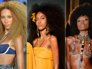 Cabelo volumoso, texturizado e com pouca definição é o destaque das passarelas no Rio Fashion Week