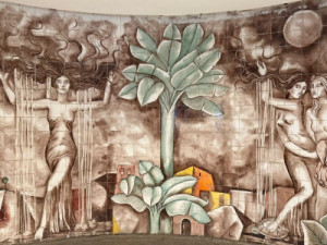 Obra de arte com mais de 50 anos é encontrada por acaso durante reforma em restaurante de Fortaleza