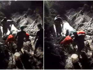 Homem é resgatado após ficar soterrado durante obra em Sobral, no Ceará