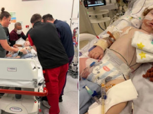 Bebê de 14 meses fica em coma após inalar pó dourado de decoração de bolo