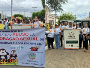Barbalha faz Caminhada ao “Dia Nacional de Combate ao Abuso e Exploração Sexual de Crianças e Adolescentes