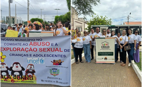 Barbalha faz Caminhada ao “Dia Nacional de Combate ao Abuso e Exploração Sexual de Crianças e Adolescentes