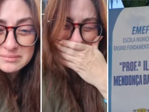 Professora denuncia que aluno colocou vidro na água dela em escola de São José dos Campos: 'Uma dor muito grande'