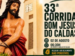 Estão abertas as inscrições para 33ª Corrida Bom Jesus do Caldas