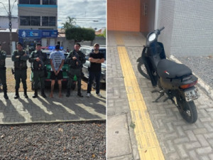 Polícia com mandado judicial prende acusado de homicídio e apreende moto usada no crime