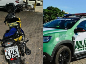 PM prende homem com moto suspeita de adulteração e manobras arriscadas em Avenida de Barba-lha