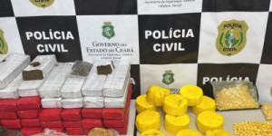 Casal é preso com cerca de 50 kg de drogas e mil comprimidos de ecstasy no Cariri