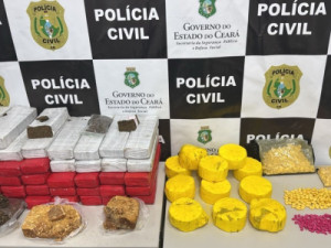 Casal é preso com cerca de 50 kg de drogas e mil comprimidos de ecstasy no Cariri