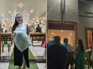 Empresária e Presidente da CDL de Barbalha prestigia a festa de Nossa Senhora da Saúde