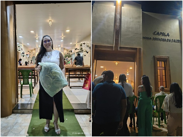 Empresária e Presidente da CDL de Barbalha prestigia a festa de Nossa Senhora da Saúde