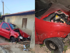 Carro bate em poste, derruba fio e morador morre eletrocutado dentro de casa, no Ceará
