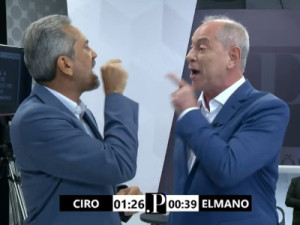 'Baixa o dedinho' x 'vai ficar na sua cara': Elmano e Ciro batem boca durante debate no Ceará
