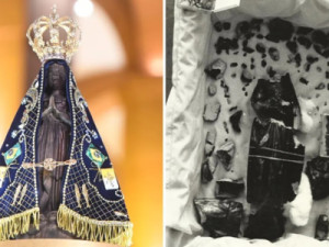 Apagão, furto em cofre de ouro e jovem em surto: relembre como imagem original de Aparecida foi quebrada em mais de 200 pedaços